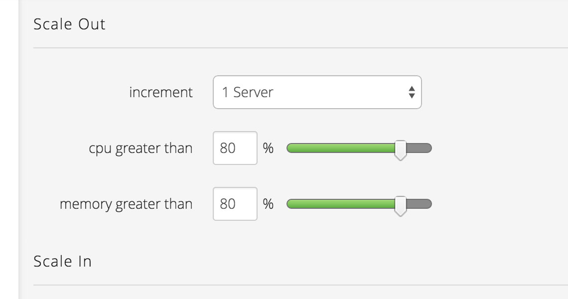 Autoscale permits you to scale up or down as required.