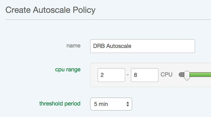 Vertical Autoscale Policies