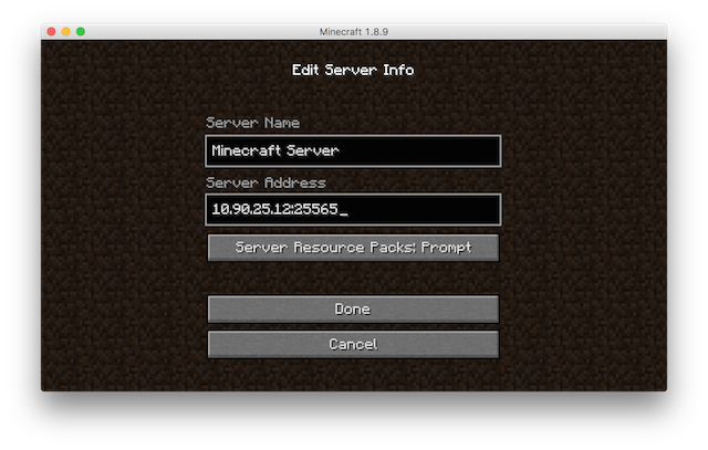 Deploy a Minecraft Server using Docker and Blueprints 