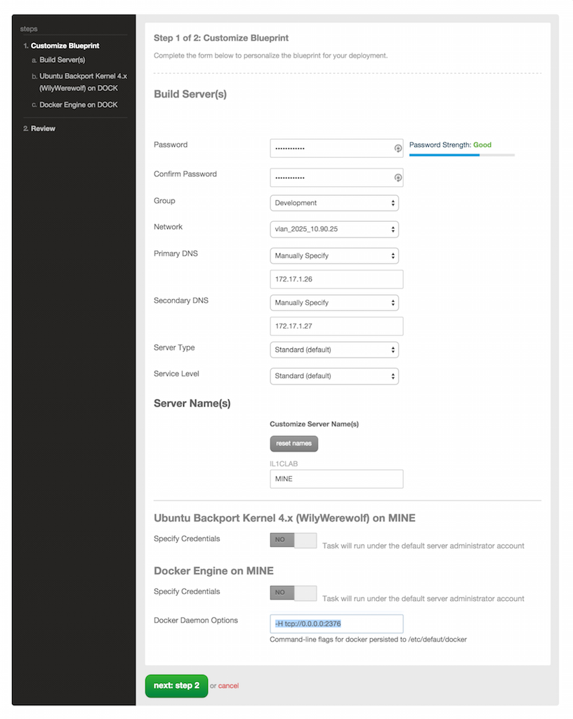 Deploy A Minecraft Server Using Docker And Blueprints Centurylink Cloud Developer Center