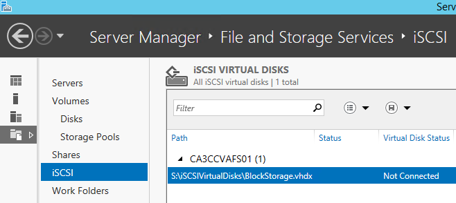 Validate iSCSI