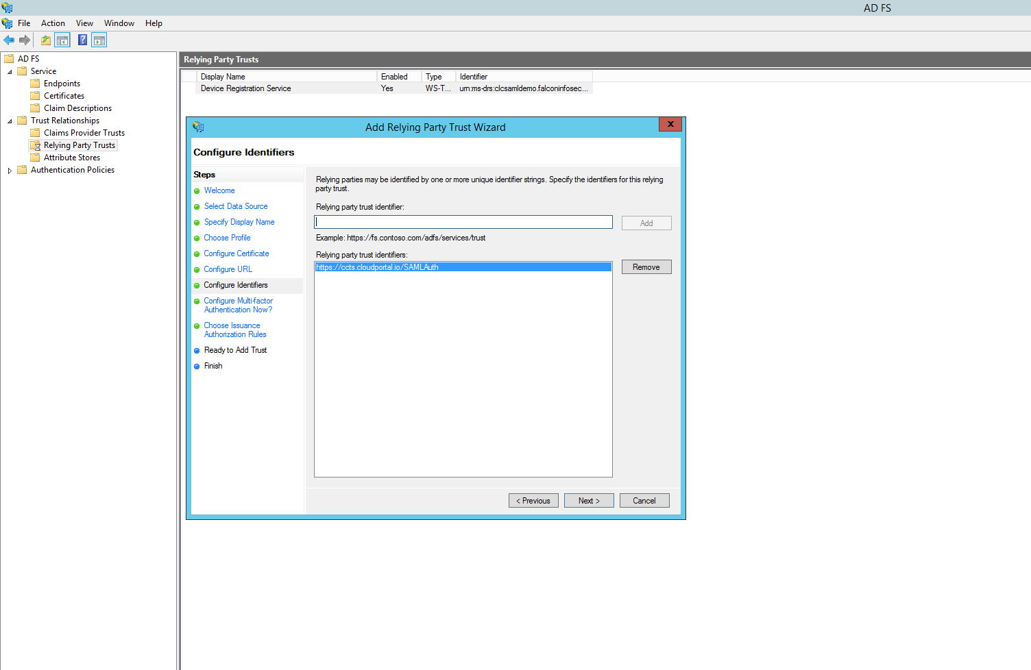 Configure Identifiers