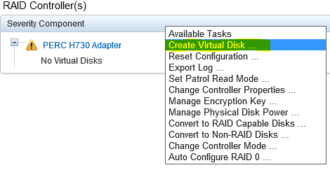 Create virtual disk