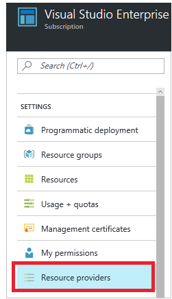 Microsoft Azure Resource Provider
