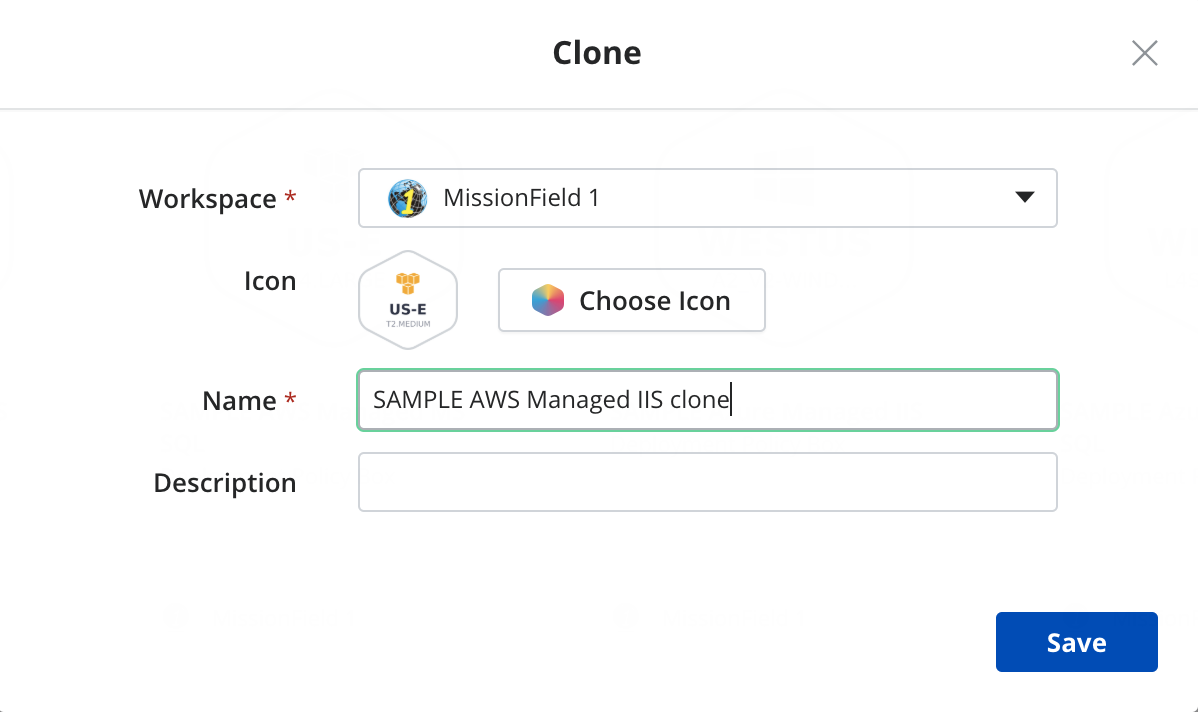 Clone an existing box