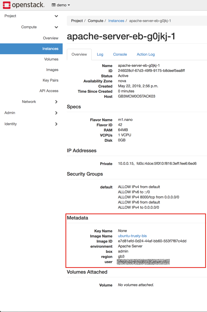 Openstack Manage Tag