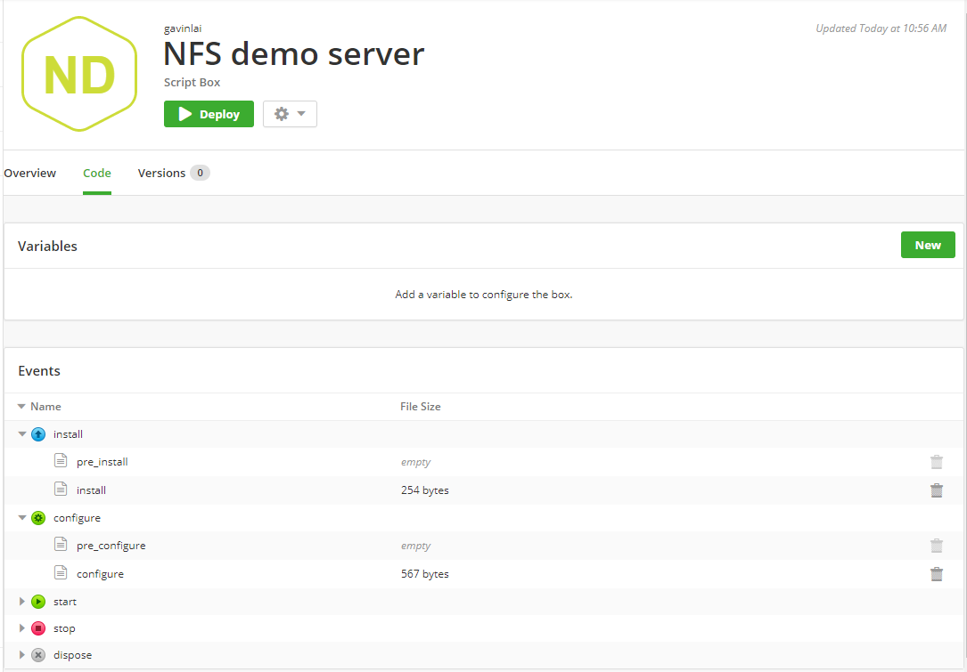 NFS demo server