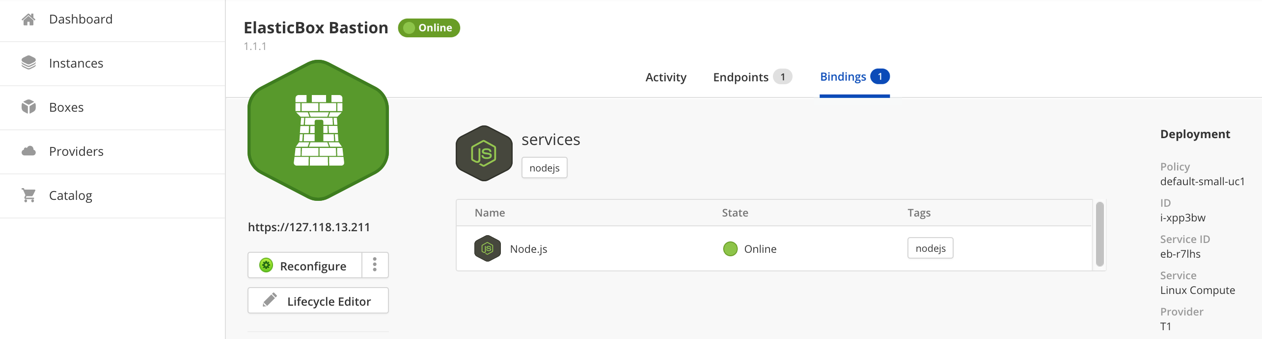 Binding large scale deployments