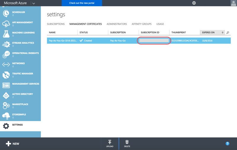 Select Azure Subscription ID