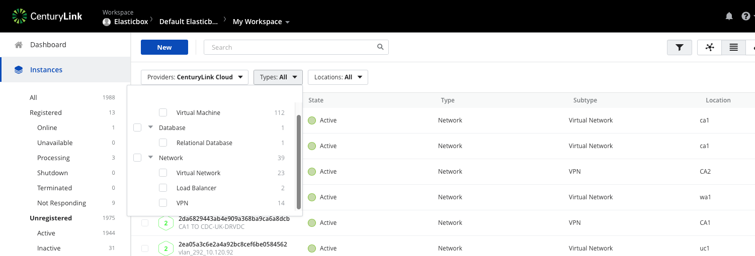 Lumen Cloud - Unregistered instances