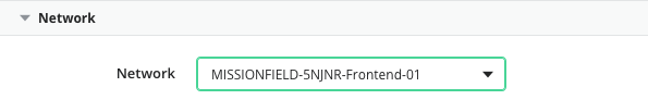 Network section of DEC3 deployment policy