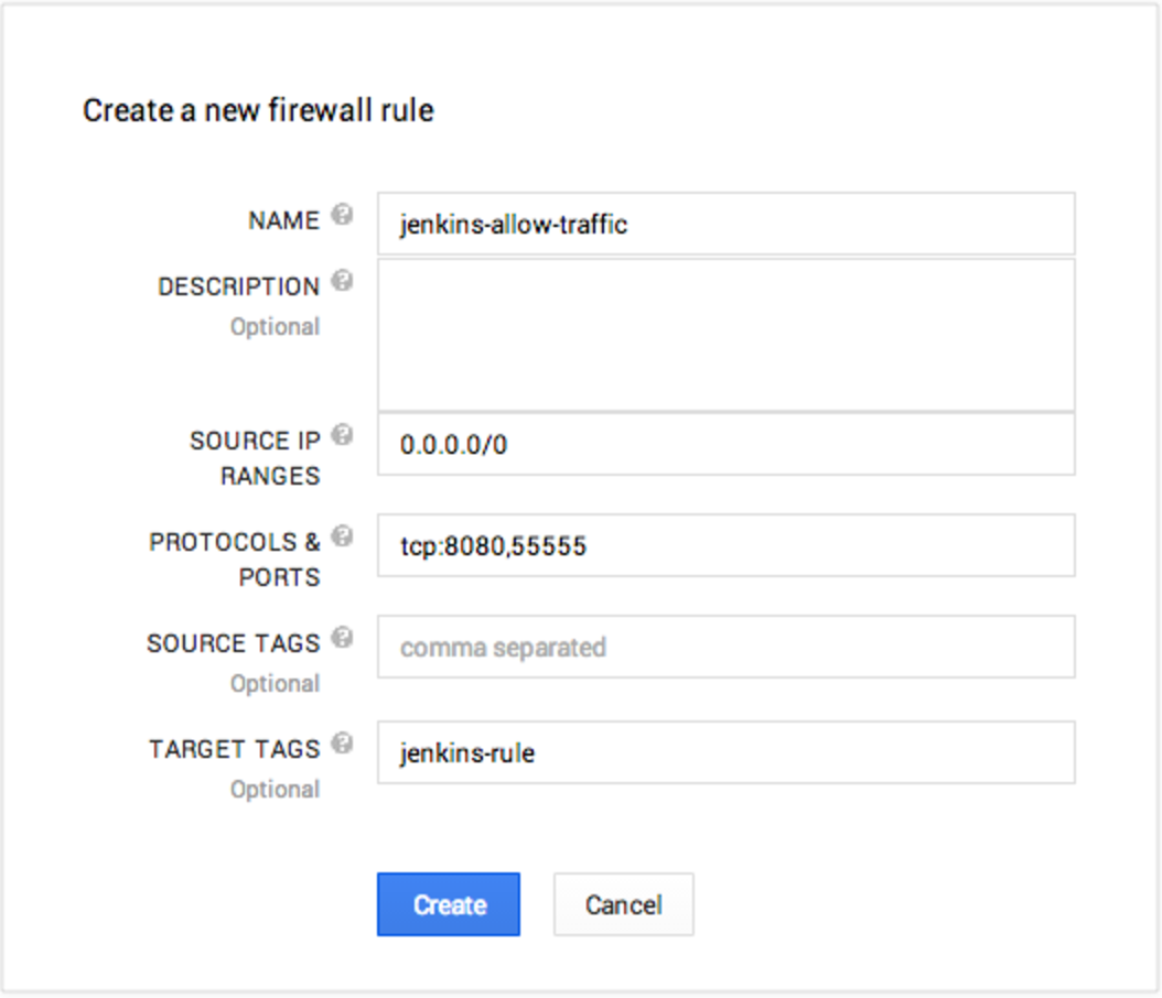 Configure cloud provider firewall