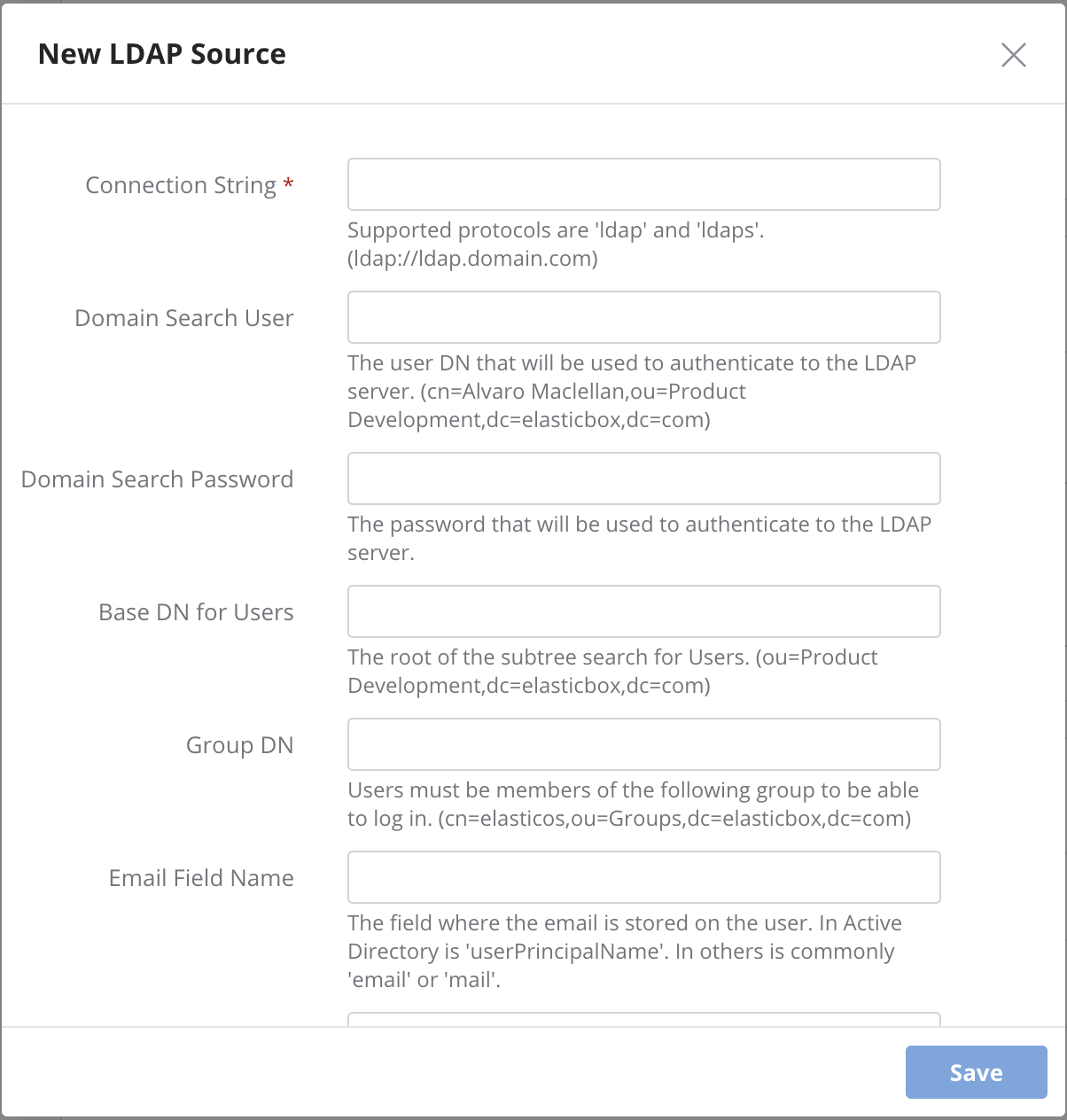 New LDAP Source