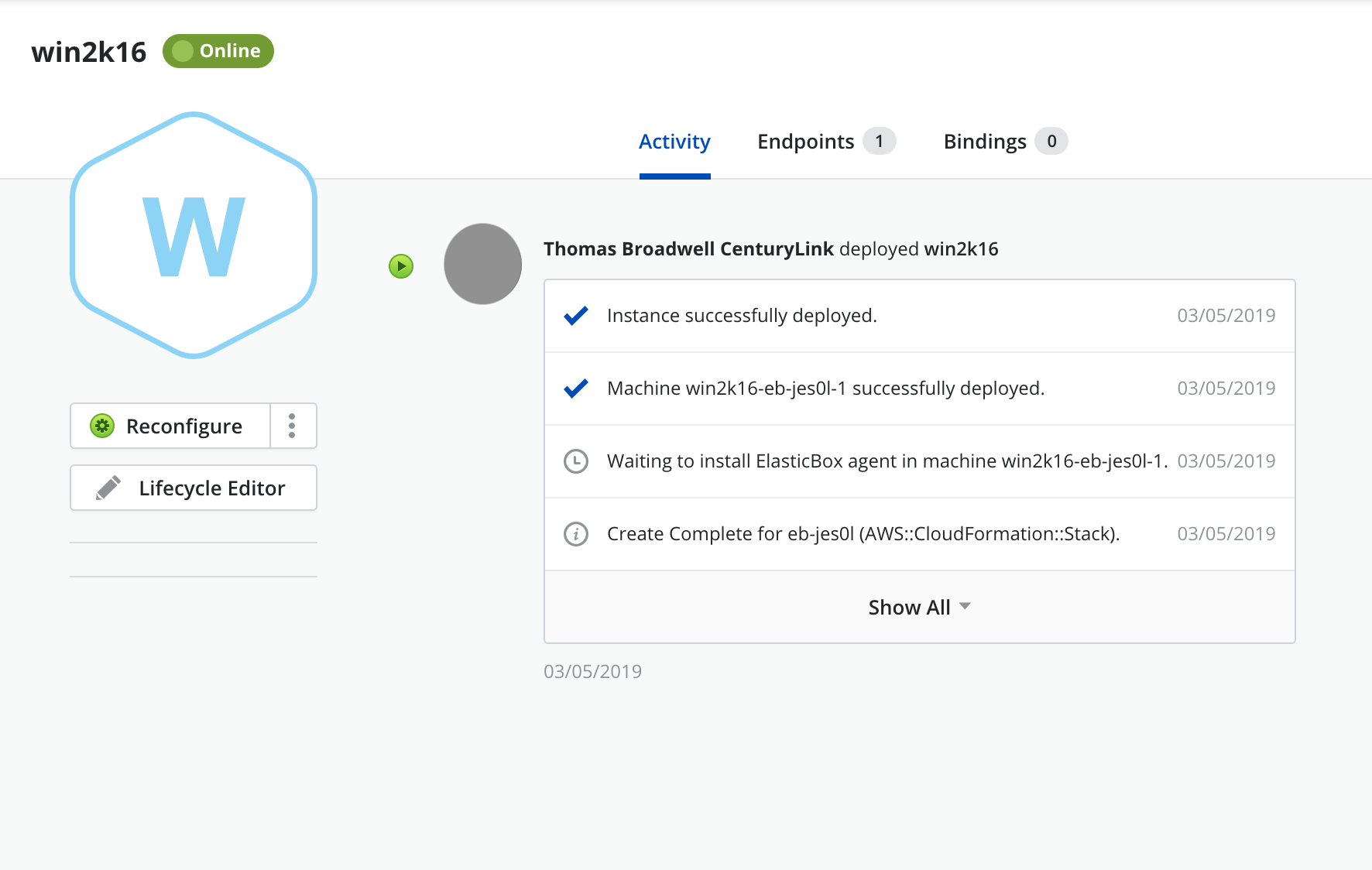 Start elasticbox agent