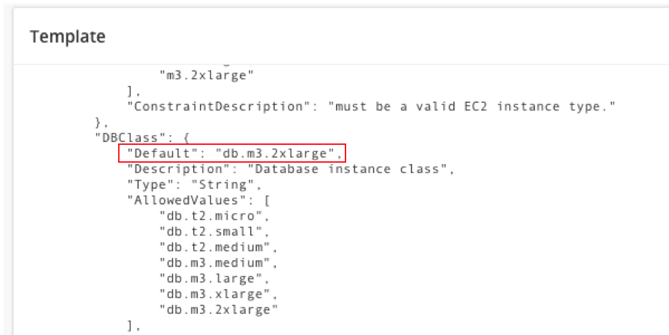 Modify AWS Templates