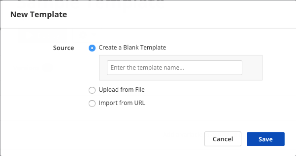 Select Terraform template file