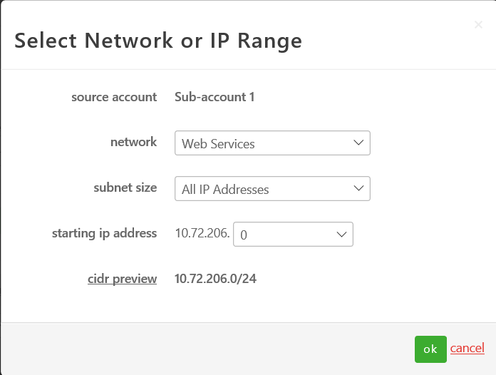 Select Source Network