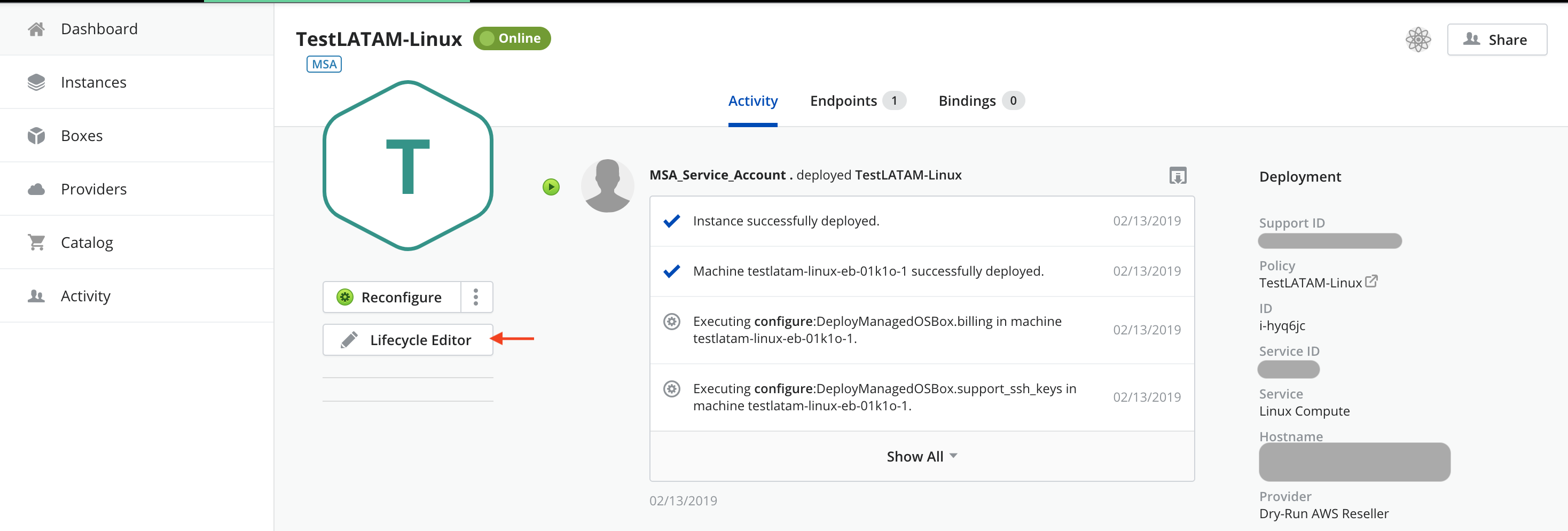 Select Livecycle editor