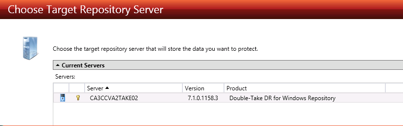 DT console DR repositoryserver