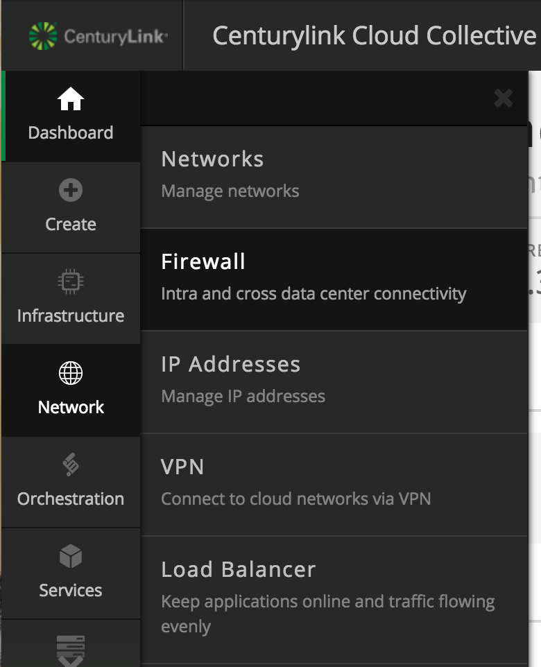 Navigate to Firewall