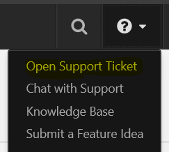 submit a support request