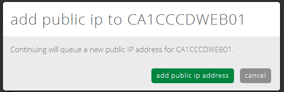 Add Public IP Action