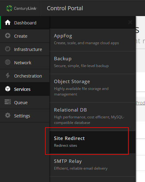 navigate to site redirect