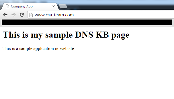 test website