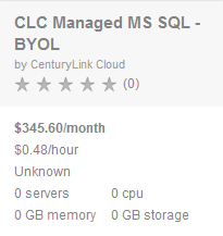 managed MS SQL BYOL blueprint