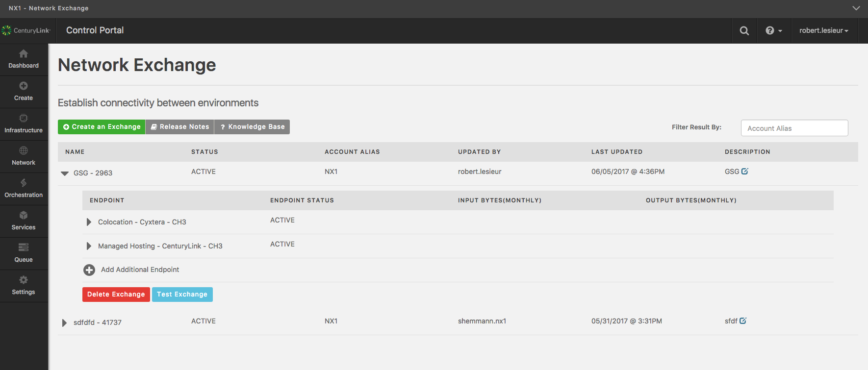 Network Exchange Getting Started Guide CenturyLink Cloud