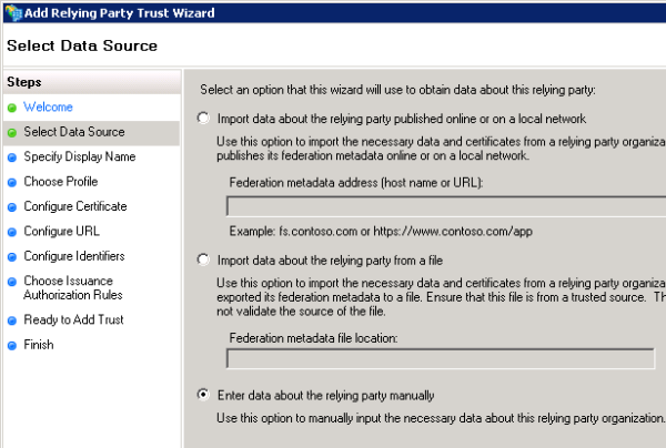 Enter Data Manually