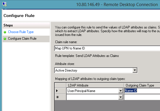 Configure Claim Rule